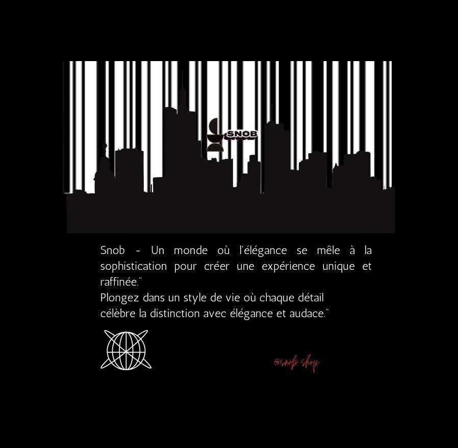 T-shirt snob (1ère collection) - Noir - Vue 3